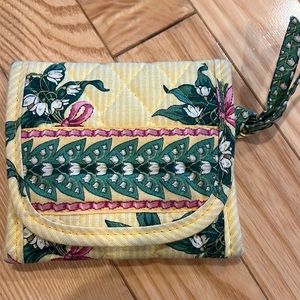 Vera Bradley Small Yellow Wallet / Card Holder